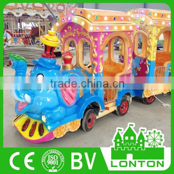 Kids Outdoor Games Equipment Electric Adult Train Used Road Train For Sale photo-3