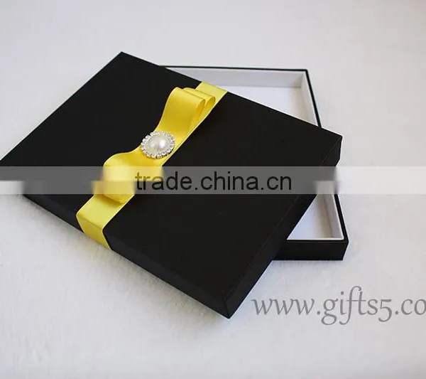 Luxury Black Wedding Invitation Boxes for Cards photo-3