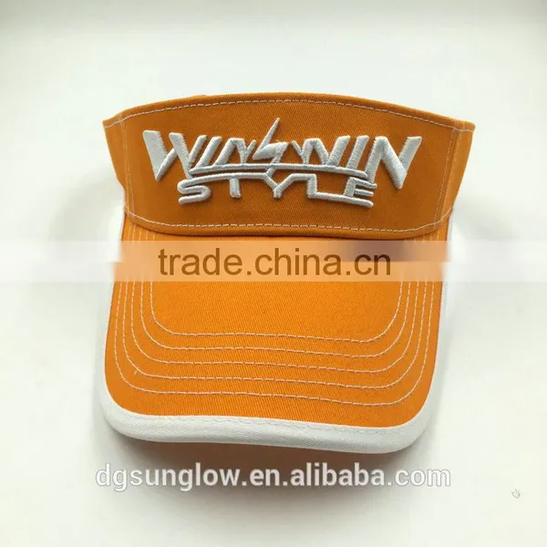 Wholesale 3D Embroidery Sunvisor Sun Shade Cap Hat Outdoor Golf Sports Unisex photo-2
