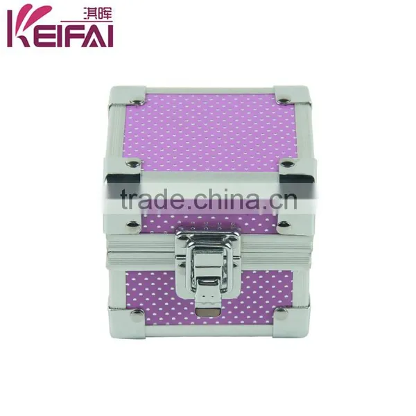 Pvc Purple Color Small Dots Pattern Empty Boxes Watch Gift Box photo-2
