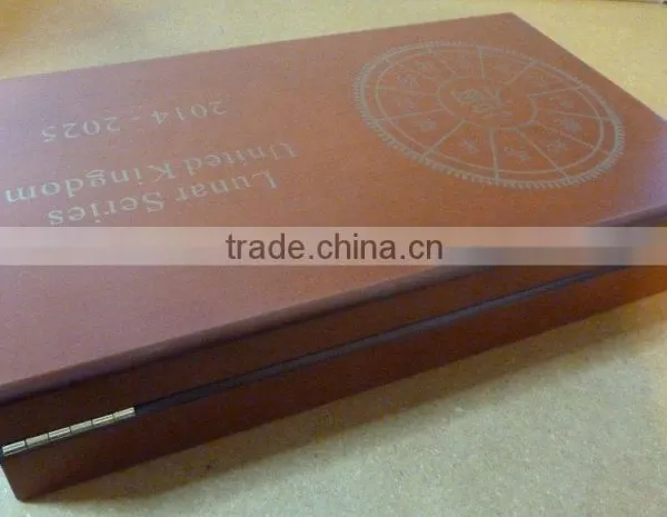 Lunar Series UK Royal Mint Wooden Coin Box for 12 x 1 oz Silver Coins photo-4