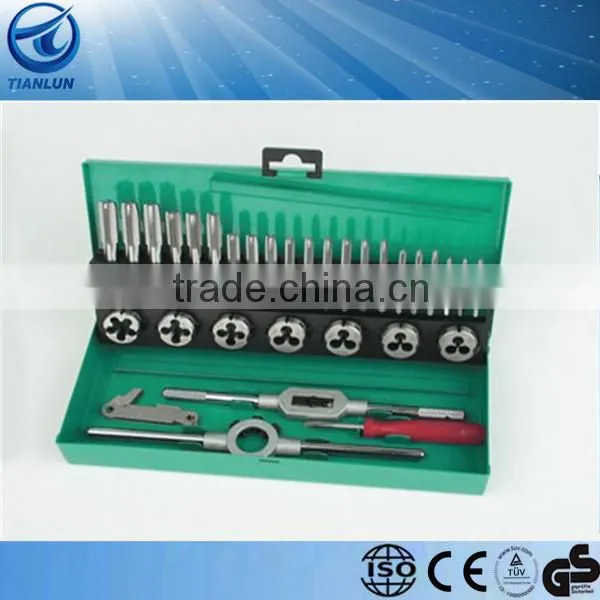 Mannesmann Tap and Die Set 32pcs. Metric Thread Cutting Tool Premium Set GS TUV