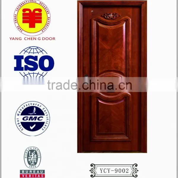 Interior or Exterior Two Panel Doors With Man Made Carved Flower, A Perfectly Raised Moulding Doors