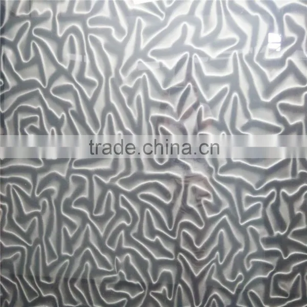 Ivory Color Back Painted Decorative Phantom 3d Glass Panel photo-2