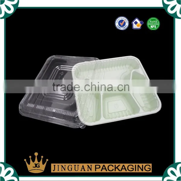 Eco-Friendly PP Divided Disposable Plastic Fast Plastic Food Container photo-3