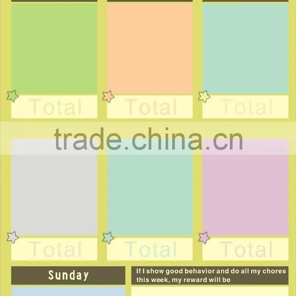 Custom Design Multi Purpose Magnet Chores Chart Daily Kids Schedule Dry Erase Weekly Calendar photo-6
