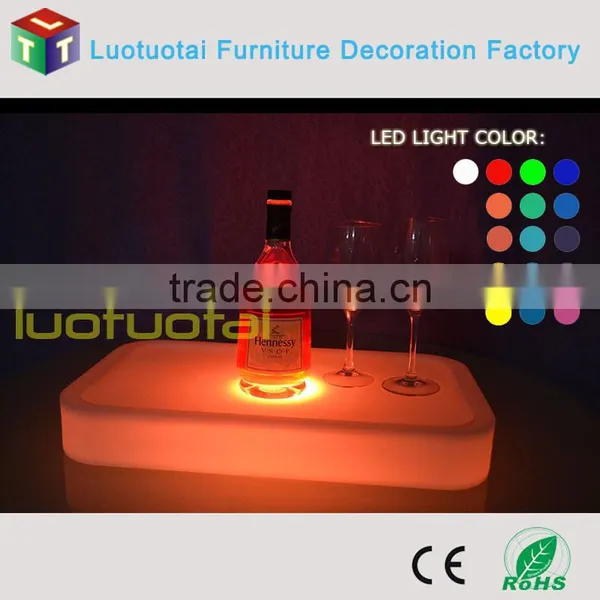 2015 New DesignGlow Serving Tray Large pe Plastic Bar Tray LTT-WB08E photo-4