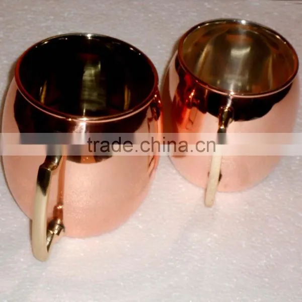 16oz Single Wall Copper Moscow Mule Mug , Moscow Mule Copper Mug
