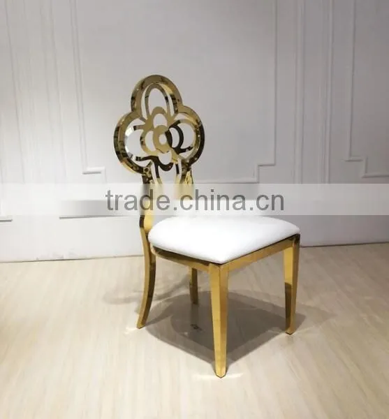 Modern Golden Wedding Chair Elegant Curves High Class Wedding Furniture photo-5