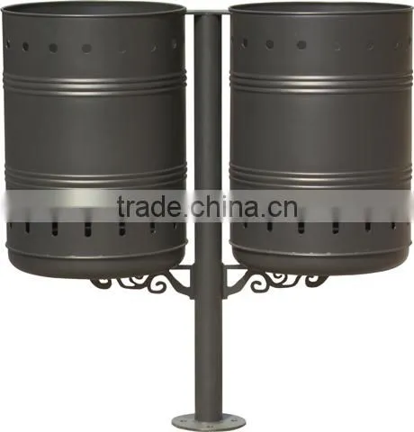 Arlau Outdoor Metal Playground Garbage Bin photo-2