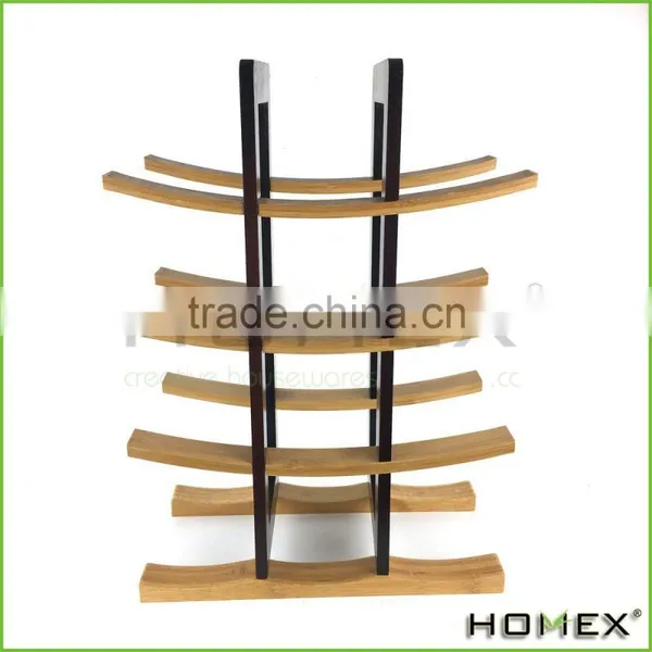 Bamboo Wooden Wine Display Rack/ Wine Bottle Holder Homex-BSCI photo-2