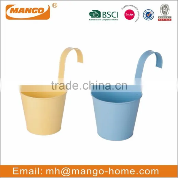 Metal Colorful Oval Hanging Garden Planter photo-2