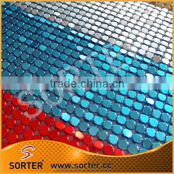 Semi-translucent Waterproof Metal Sequin Fabric Panel Curtains photo-4