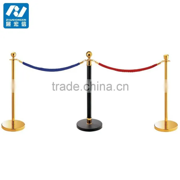 Good Hotel Golden Hanging/railing Stand/queue Rope Barrier/queue Line Stand photo-4