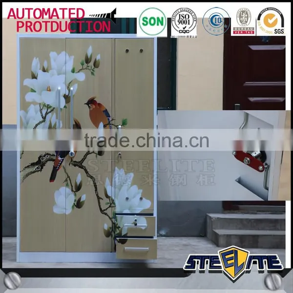 Wholesale Price Assemble Portable Wardrobe Home Almirah Designs 3 Door Corner Wardrobe photo-4