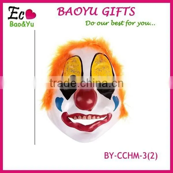 Clown Latex Mask ,Wholesale Hallween Party Latex Mask Funny Clown Mask With Wig photo-4