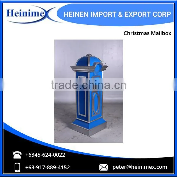 Premium Quality Blue and Silver Christmas Mailbox photo-6