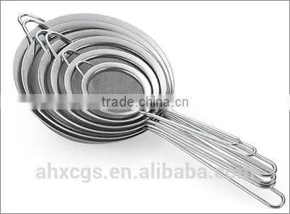 Kitchen Utensil Set Stainless Steel Handle Oilnet Kitchen Strainer photo-2