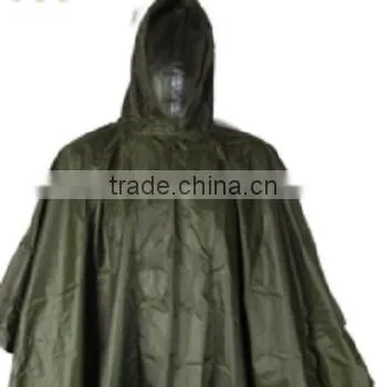 Reusable Emergency Military Plastic Raincoat Rain Poncho With Customized Logo photo-2
