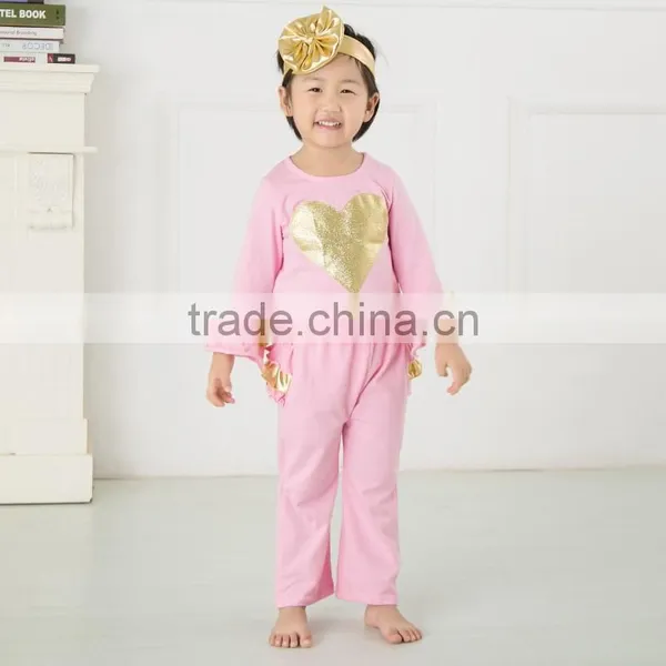 Wholesale Children's Fall Outfits Kids Halloween Wear Clothing Sets Lovely Baby Pumpkin Cotton Outfits photo-4
