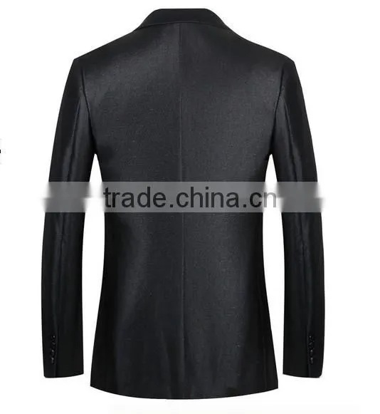 Formal Business Black Pant Mens Designer Coat Suits photo-2