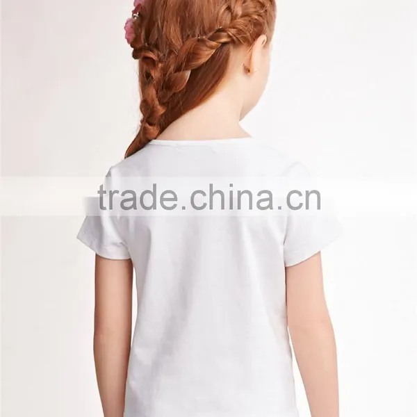 Custom Graphic Printing Cheap Children Online Sale Girls t Shirt Suit Dress photo-3