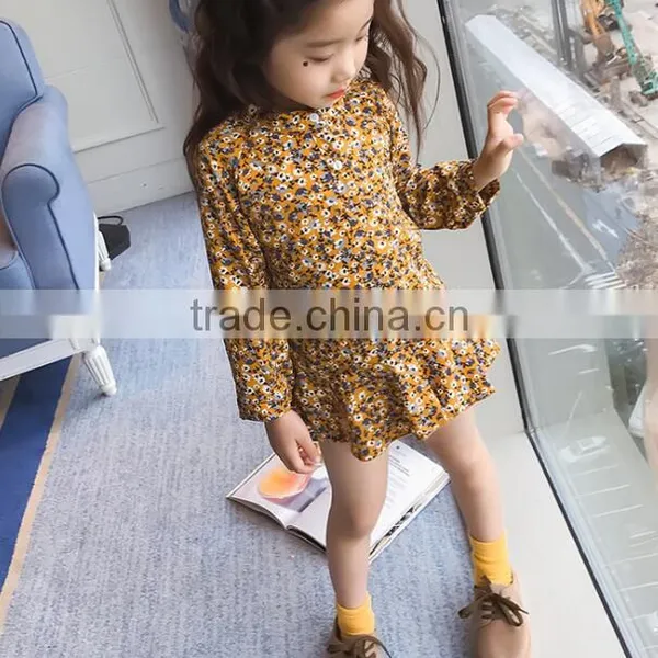 Zm35705a Baby Girls Birthday Dress Fancy Long Sleeve Dresses Online photo-3