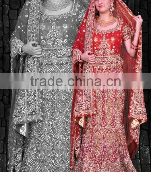 Designer Embroidered Bridal Lehenga photo-4