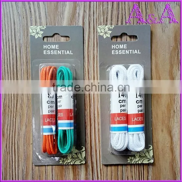 Jieli Real Flat Leather Shoe Laces With Metal Aglets photo-5