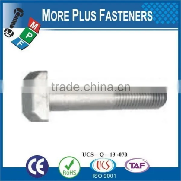 Made In Taiwan Stainless Steel Black Oxide Bright Zinc Plated Tee Head Bolt photo-2