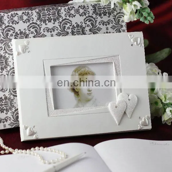 Double Heart Design Elegant Resin Signature Guest Book Wedding Party Decorations