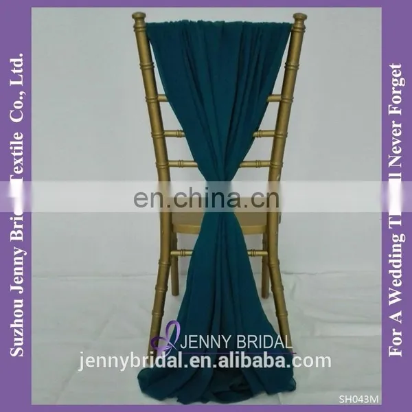SH043H Wholesale Chiffon Purple Chair Covers photo-6
