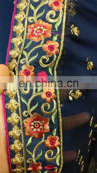 Occasion Party Wear Heavy Embroidery Semi-Sttiched Georgette Dress Material Salwar Kameez 2017 (salwar Kameez Suits) photo-4