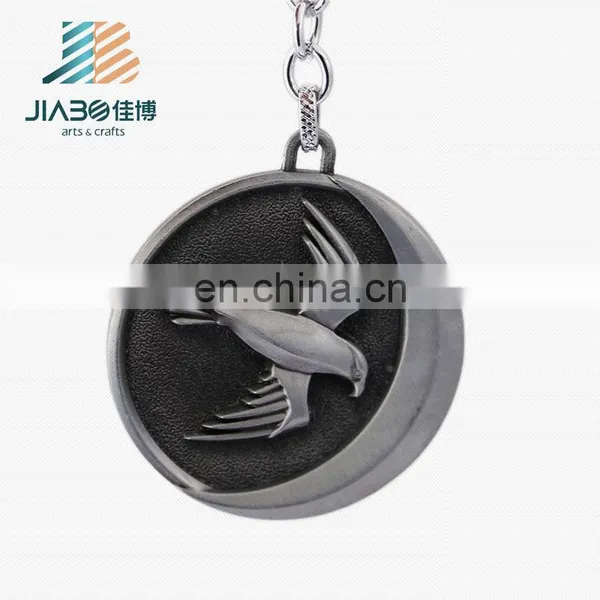 Wholesale Antique Custom Bird Logo Key Ring Metal photo-2