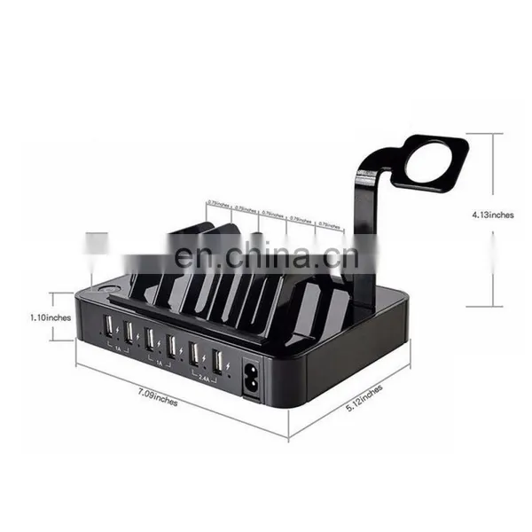 New Products Multi Functional 6 Ports Usb Charging Station With Watch Charging for Apple Stand photo-2
