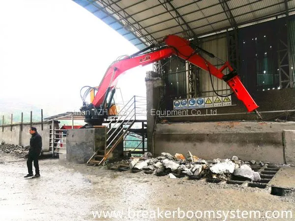 Pedestal Hydraulic Rockbreaking Boom Systems