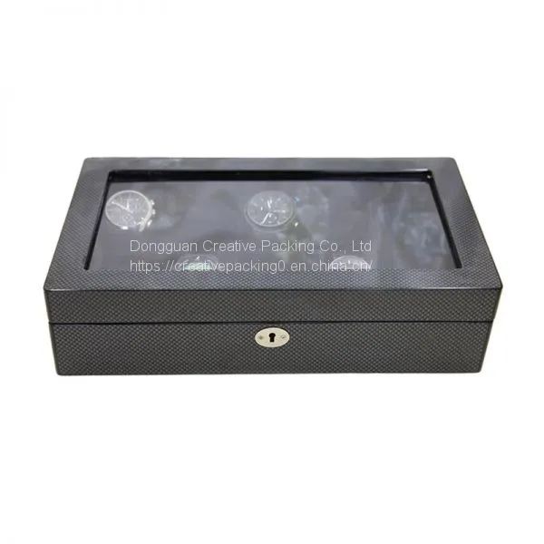 Collection Classical Black Watch Case Storage Display Box Watch Storage Display Box photo-3