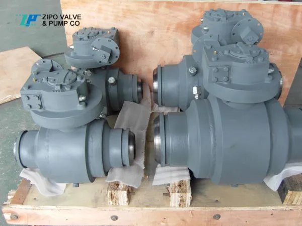 API6D Fully Welded Body Trunnion Mounted Ball Valve With Butt Weld Ends photo-2