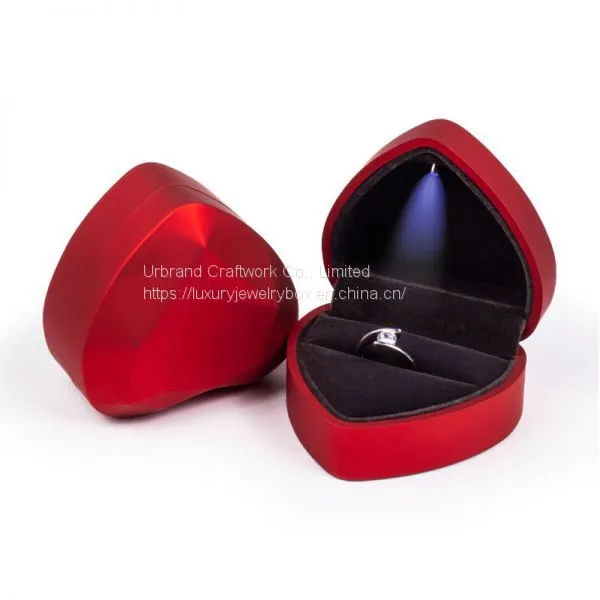 Heart Shaped LED Jewelry Box, Necklace Box, Pendant Box, Ring Box, Jewelry Box Can be Customized Logo photo-2