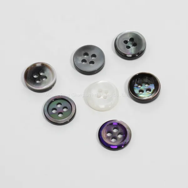 Natural Shell Button With Laser Line photo-4