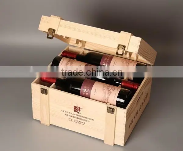 6 Bottle Wooden Wine Box