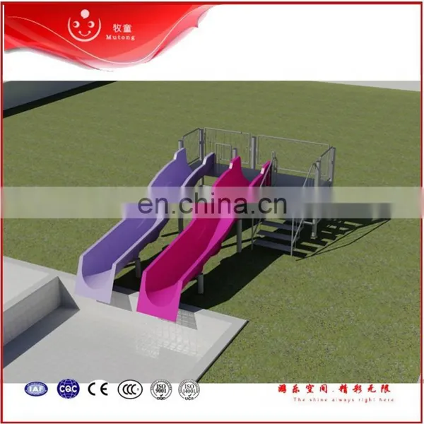 Mutong Aqua Park Equipment Waterslide Fiberglass Large Water Slides for Sale photo-2