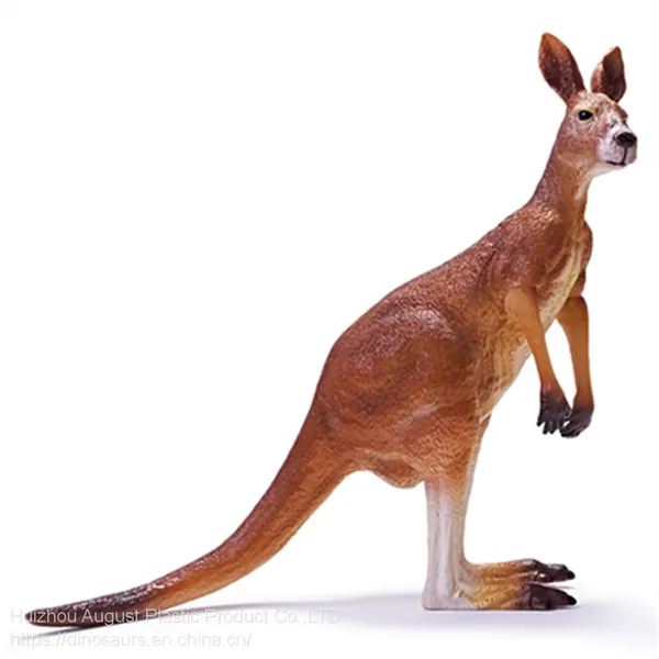 2021 Australian Animals 3.75 Inch Red Kangaroo Realistic Wildlife PVC Stand Resin Action Figure Toys Custom Plastic Toy Figure