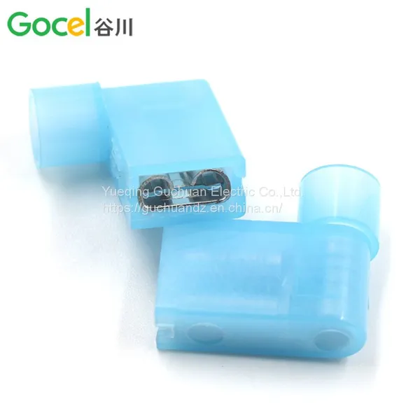 Flag-shaped 6.3 Plug Spring Nylon Flag-type Female Insulated Connector Straight-angled Cold-pressed Terminal FLDNY2-250 photo-3