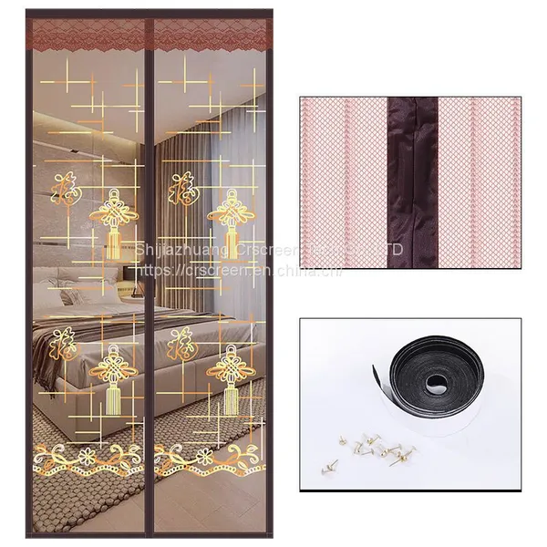 Household Magnetic Hole-Free Door Curtain Summer Magnetic Absorption Soft Door Curtain Partition Curtain Mute Velcro Door Curtain photo-4