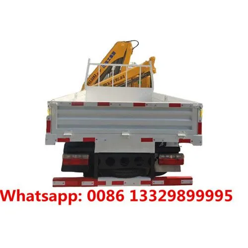 Customized DONGFNEG 4*2 RHD 2T Knuckle Crane Boom Mounted on Cargo Truck for Sale, photo-3
