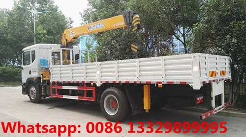 HOT SALE!Dongfeng D9 190hp Diesel 5tons Cargo Truck With Crane for Sale photo-4