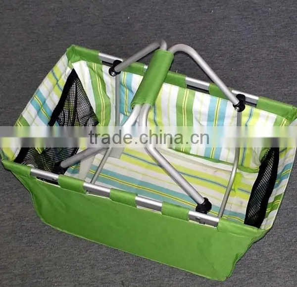Collapsible Picnic Basket Folding Picnic Basket With Aluminium Frame
