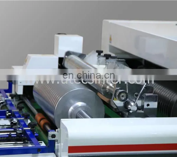 UTM1100B Servo Motor Driven Fast Speed Double Lane Line Automatic Carton Box Window Patching Machine photo-3