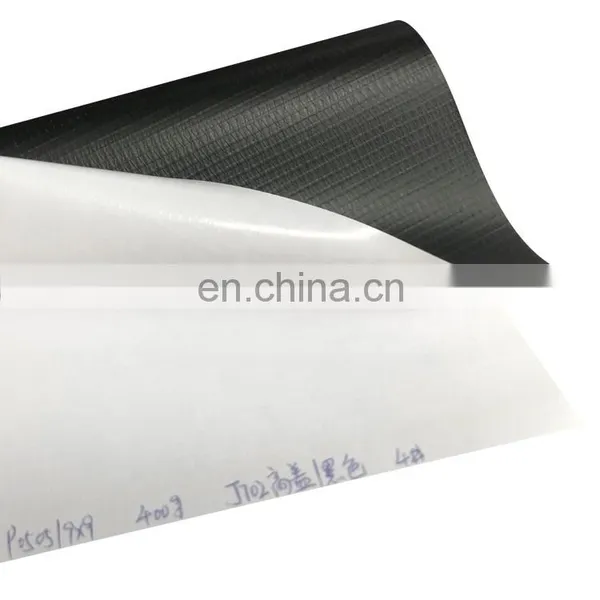 Printable 510g Flex Banner Frontlit Glossy Flex Black Back Banner(hot Lamination,glossy,500*500 9*9 ) photo-4